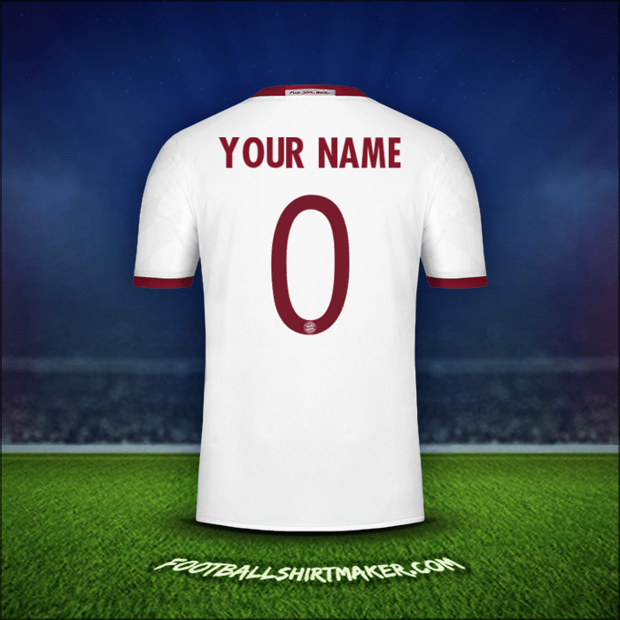 Shirt FC Bayern Munchen Cup 2016/17 Third -  your name - 0