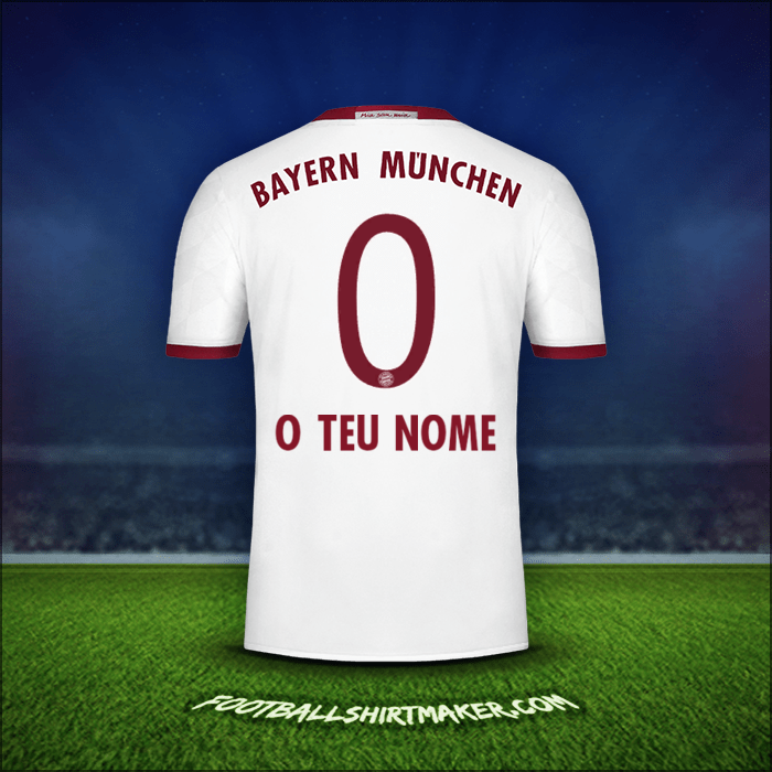 Camisola FC Bayern Munchen 2016/17 Terceira -  o teu nome - 0