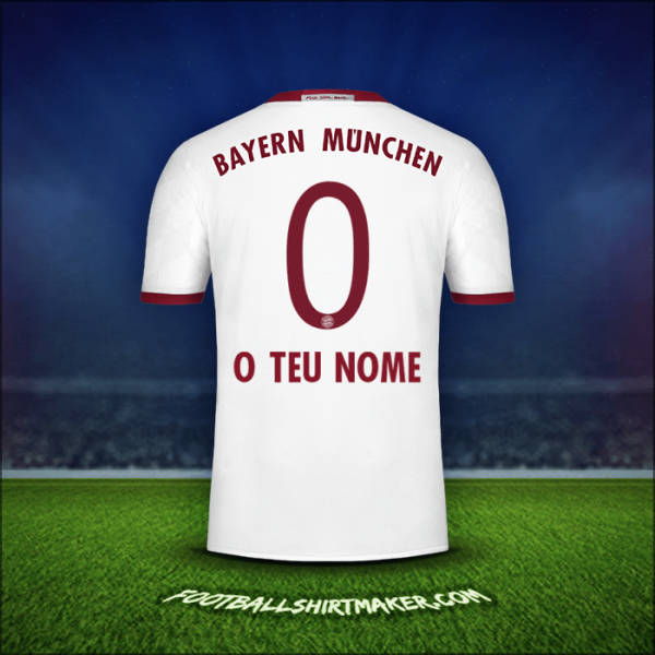 Camisola FC Bayern Munchen 2016/17 Terceira -  o teu nome - 0
