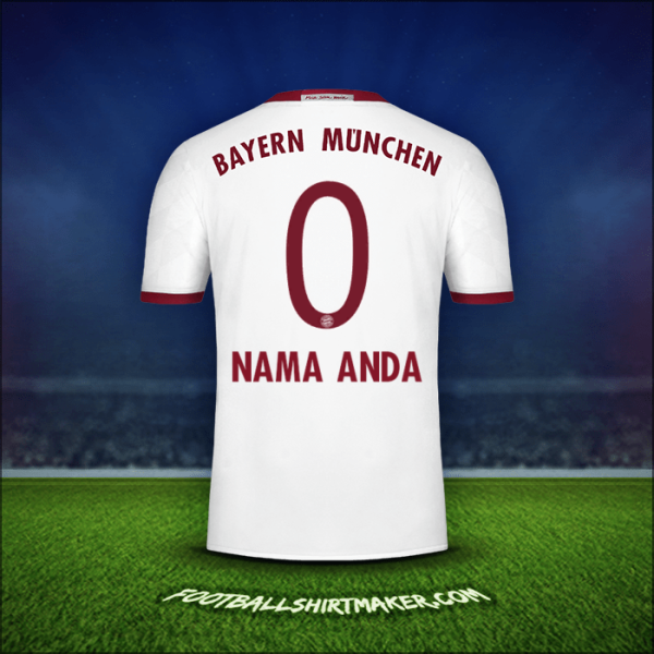 Jersey FC Bayern Munchen 2016/17 Ketiga -  nama anda - 0