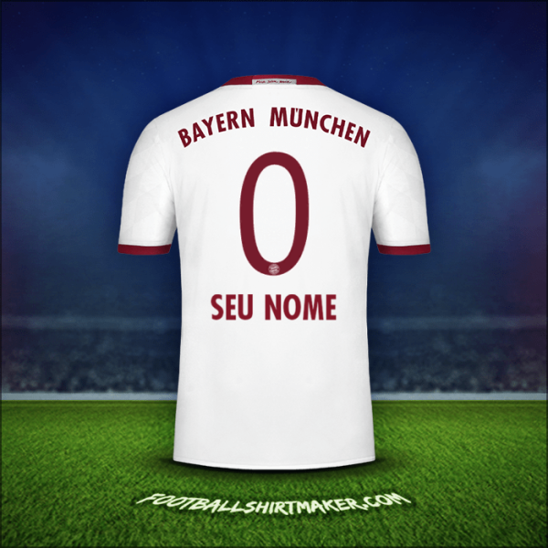 Camisa FC Bayern Munchen 2016/17 Terceira -  seu nome - 0