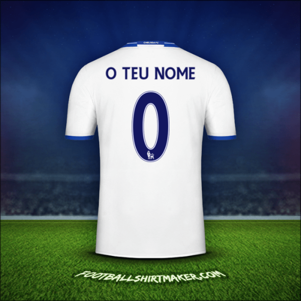 Camisola Chelsea 2016/17 Terceira -  o teu nome - 0