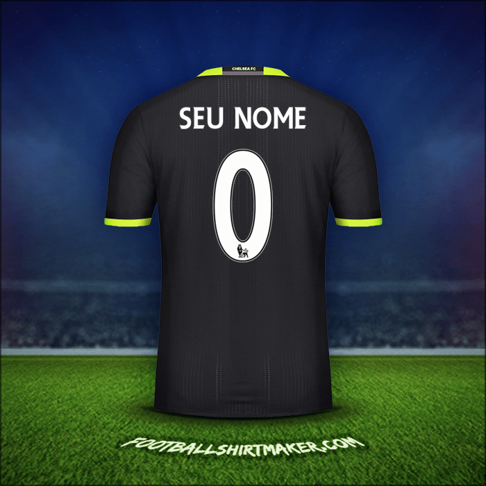 Camisa Chelsea 2016/17 Alternativa -  seu nome - 0