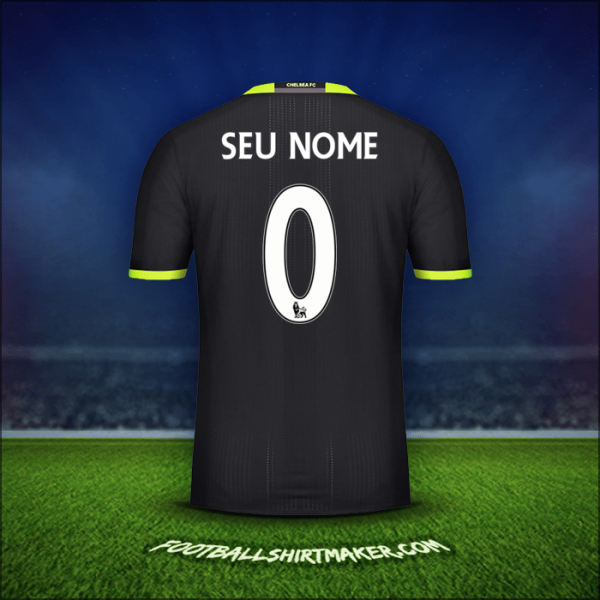 Camisa Chelsea 2016/17 Alternativa -  seu nome - 0