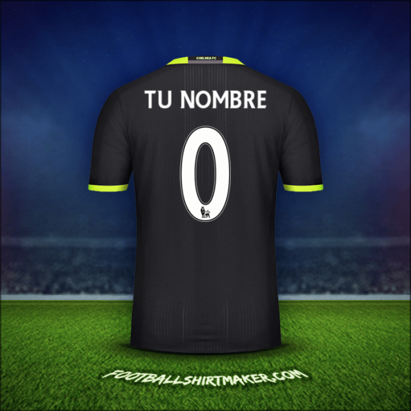 Camiseta Chelsea 2016/17 Visita -  tu nombre - 0