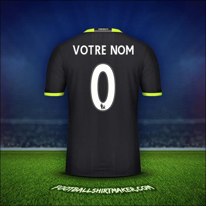 Maillot Chelsea 2016/17 Extérieur -  votre nom - 0