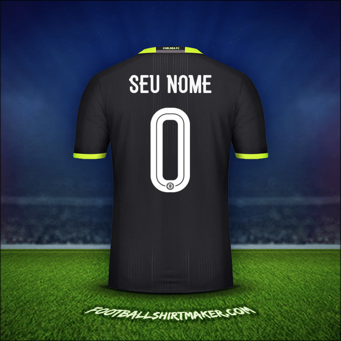 Camisa Chelsea Cup 2016/17 Alternativa -  seu nome - 0