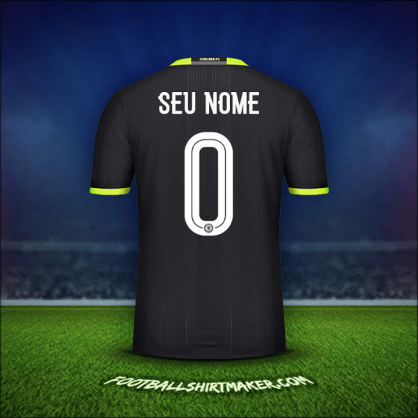 Camisa Chelsea Cup 2016/17 Alternativa -  seu nome - 0