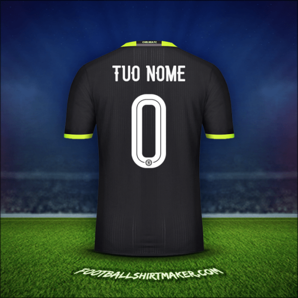 Maglia Chelsea Cup 2016/17 Seconda -  tuo nome - 0