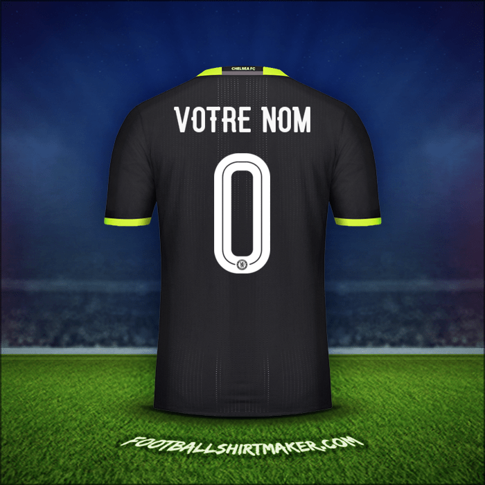 Maillot Chelsea Cup 2016/17 Extérieur -  votre nom - 0