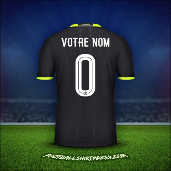Maillot Chelsea Cup 2016/17 Extérieur -  votre nom - 0
