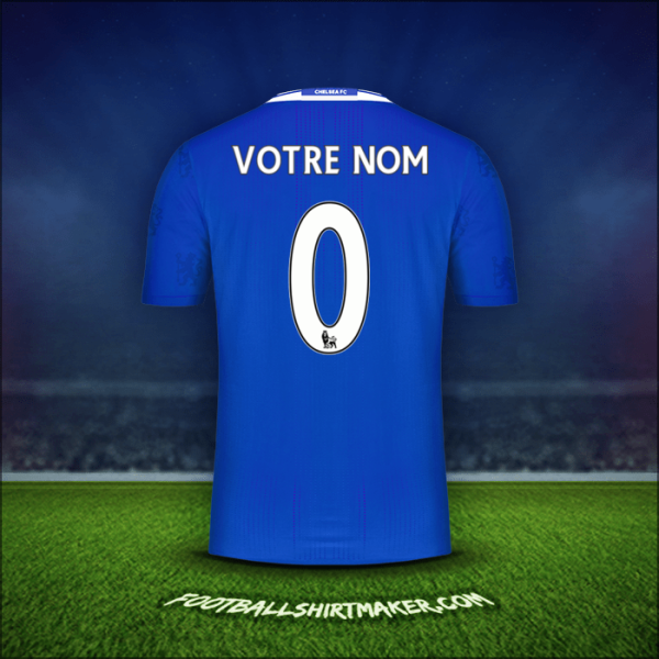 Maillot Chelsea 2016/17 -  votre nom - 0