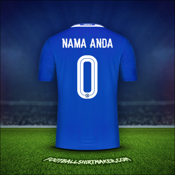 Jersey Chelsea Cup 2016/17 -  nama anda - 0