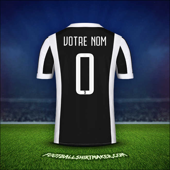 Maillot Juventus FC 2017/18 -  votre nom - 0