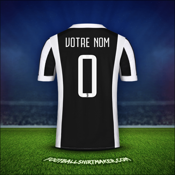 Maillot Juventus FC 2017/18 -  votre nom - 0