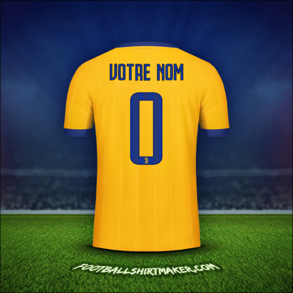 Maillot Juventus FC 2017/18 Extérieur -  votre nom - 0