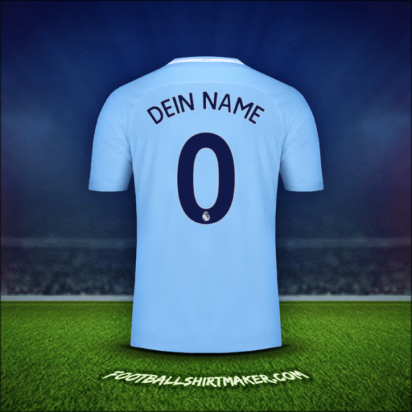 Trikot Manchester City 2017/18 -  dein name - 0