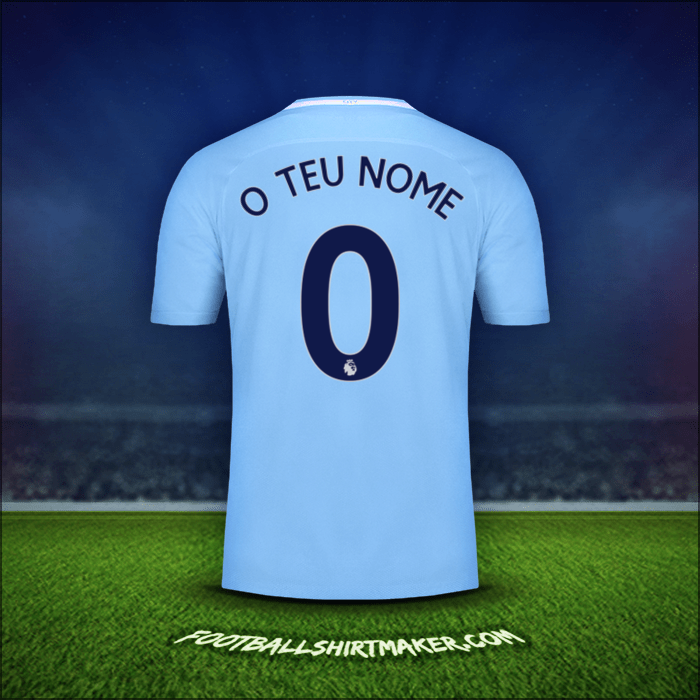 Camisola Manchester City 2017/18 -  o teu nome - 0