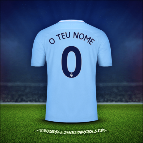 Camisola Manchester City 2017/18 -  o teu nome - 0