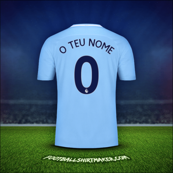 Camisola Manchester City 2017/18 -  o teu nome - 0