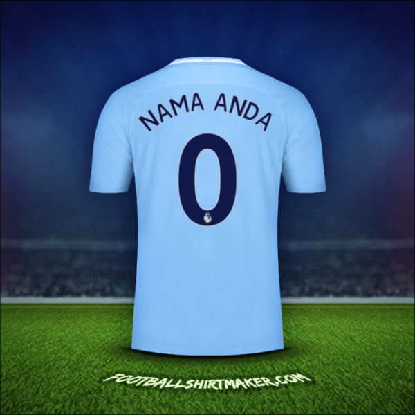 Jersey Manchester City 2017/18 -  nama anda - 0