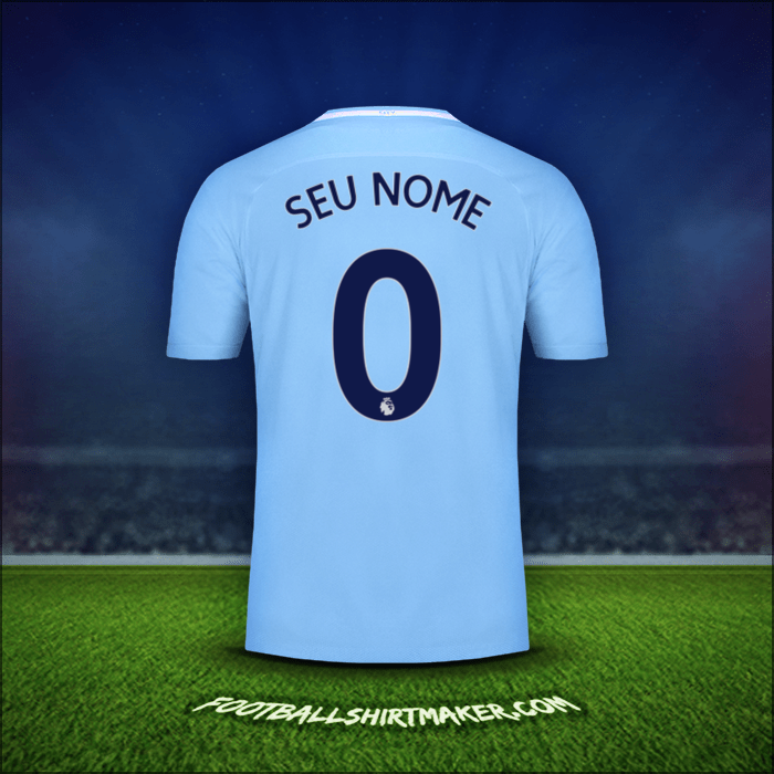 Camisa Manchester City 2017/18 -  seu nome - 0