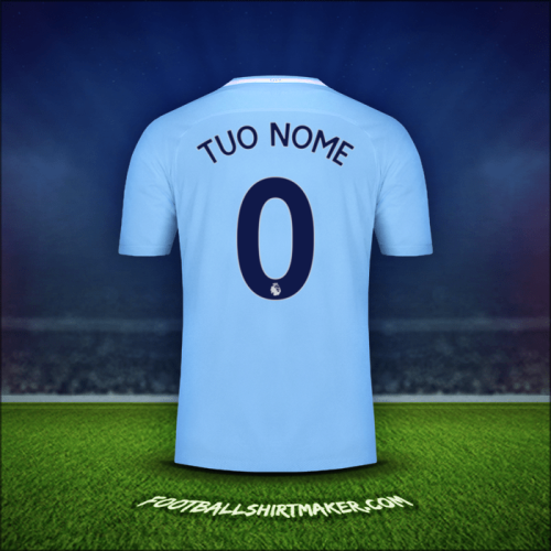 Maglia Manchester City 2017/18 -  tuo nome - 0