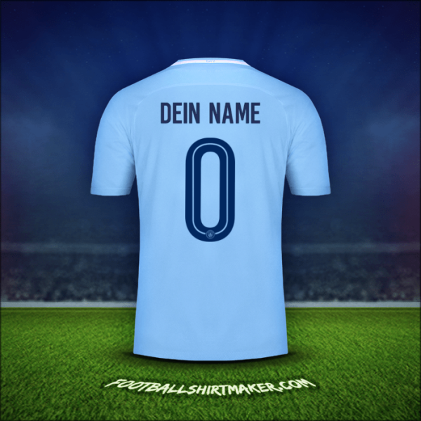 Trikot Manchester City Cup 2017/18 -  dein name - 0