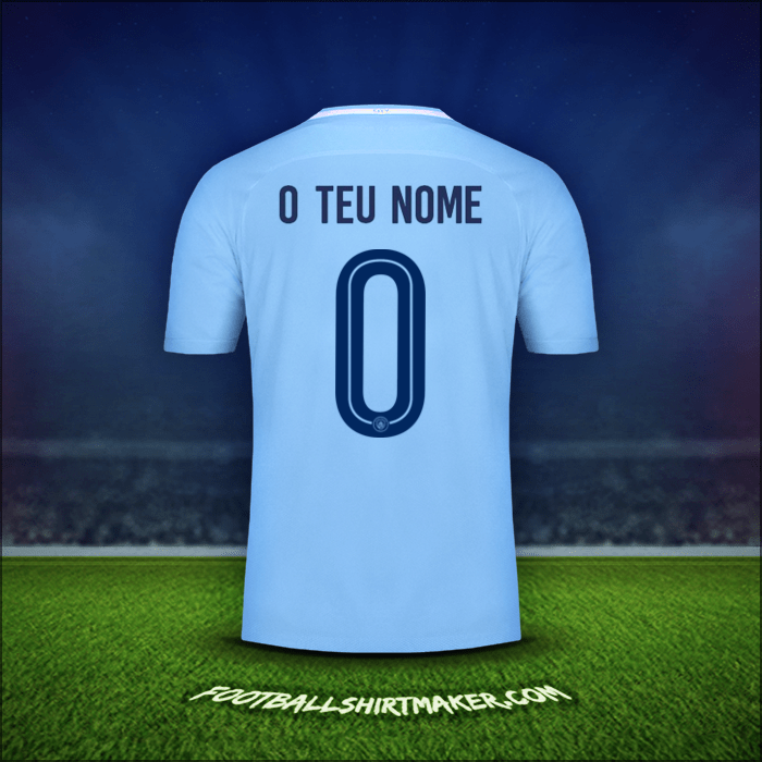 Camisola Manchester City Cup 2017/18 -  o teu nome - 0