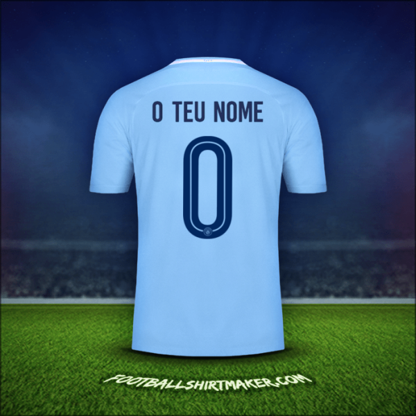 Camisola Manchester City Cup 2017/18 -  o teu nome - 0