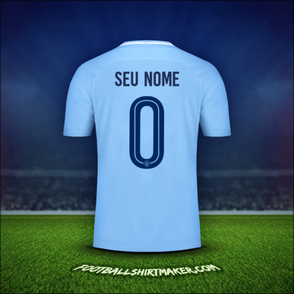 Camisa Manchester City Cup 2017/18 -  seu nome - 0
