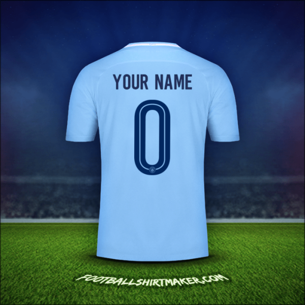 Shirt Manchester City Cup 2017/18 -  your name - 0
