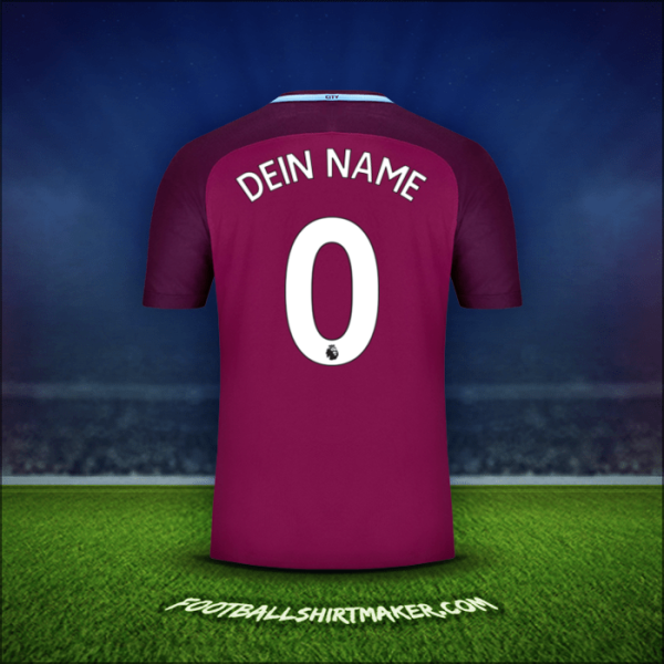 Trikot Manchester City 2017/18 Auswärts -  dein name - 0