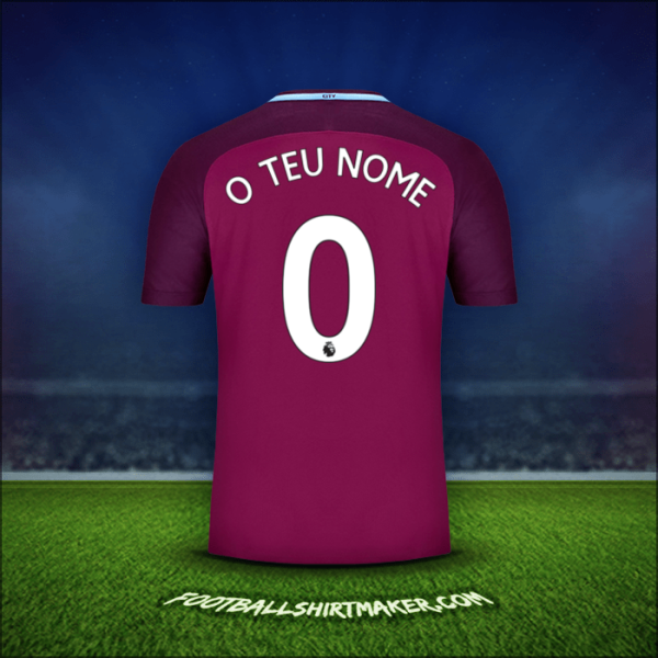 Camisola Manchester City 2017/18 Alternativa -  o teu nome - 0