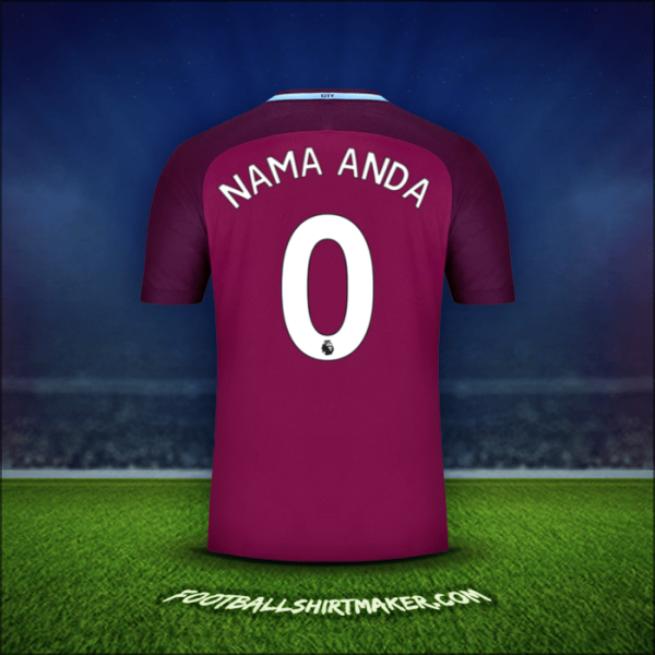 Jersey Manchester City 2017/18 Alternatif -  nama anda - 0