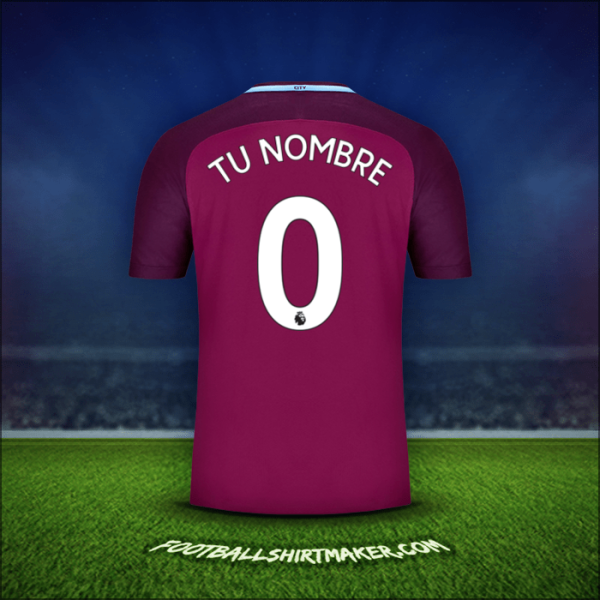 Jersey Manchester City 2017/18 Visita -  tu nombre - 0