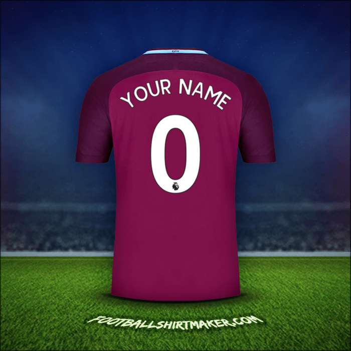Jersey Manchester City 2017/18 Away -  your name - 0