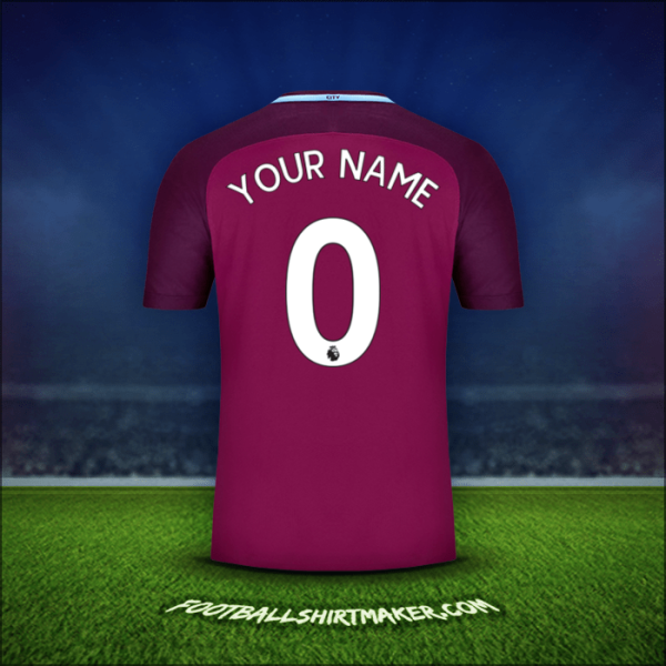 Jersey Manchester City 2017/18 Away -  your name - 0