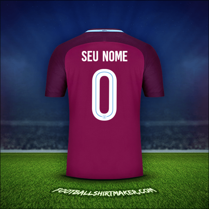 Camisa Manchester City Cup 2017/18 Alternativa -  seu nome - 0