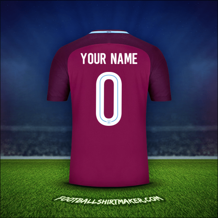 Shirt Manchester City Cup 2017/18 Away -  your name - 0