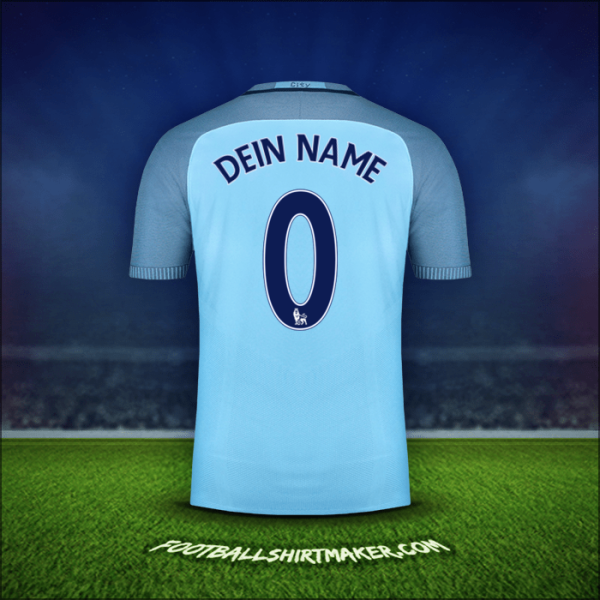 Trikot Manchester City 2016/17 -  dein name - 0