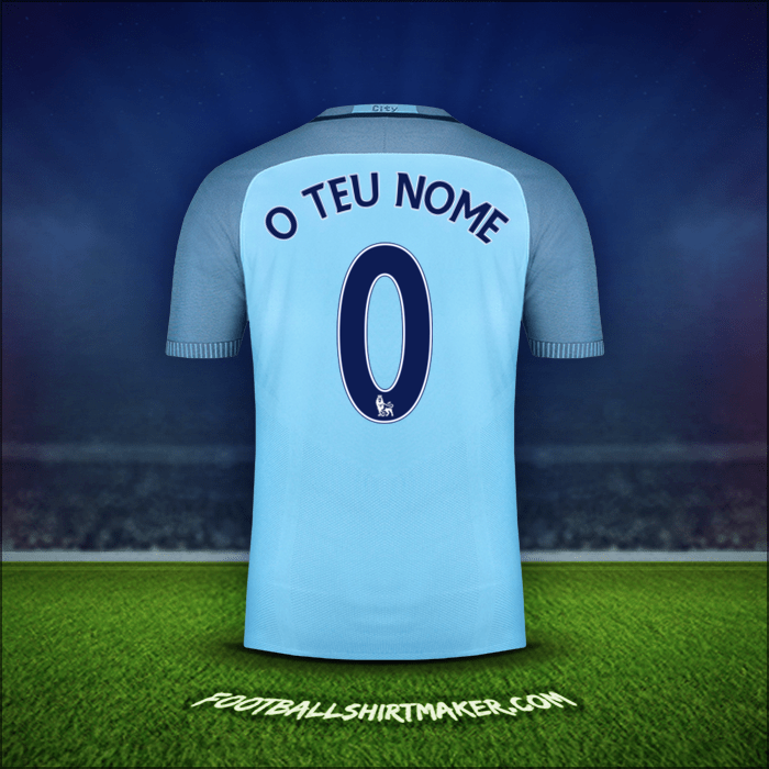 Camisola Manchester City 2016/17 -  o teu nome - 0
