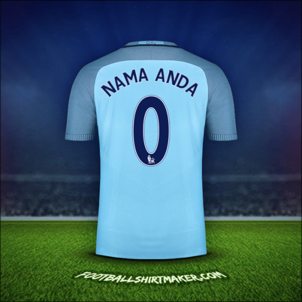 Jersey Manchester City 2016/17 -  nama anda - 0