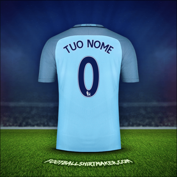 Maglia Manchester City 2016/17 -  tuo nome - 0
