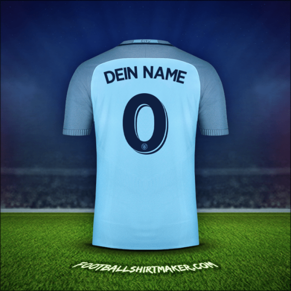 Trikot Manchester City Cup 2016/17 -  dein name - 0