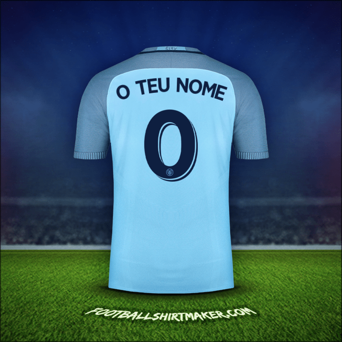 Camisola Manchester City Cup 2016/17 -  o teu nome - 0