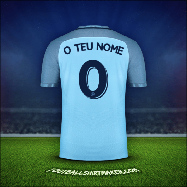Camisola Manchester City Cup 2016/17 -  o teu nome - 0