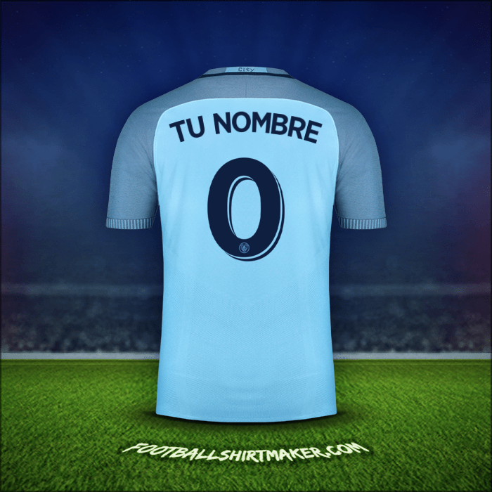 Jersey Manchester City Cup 2016/17 -  tu nombre - 0