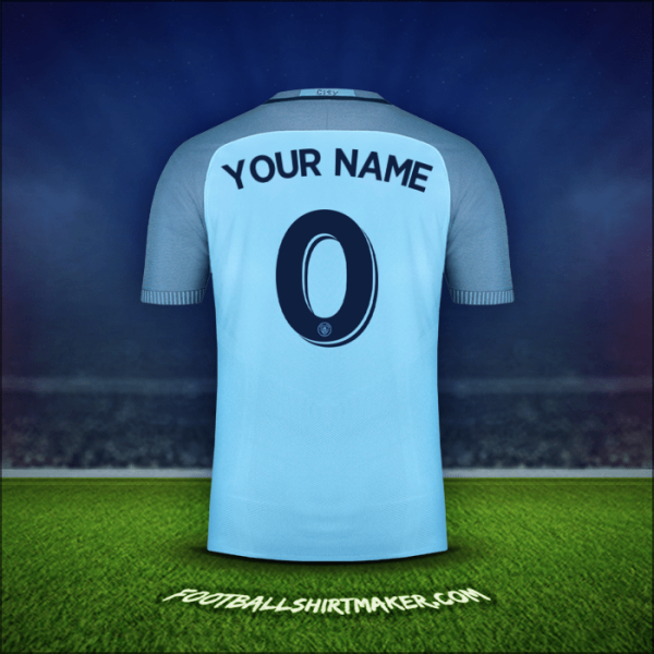 Shirt Manchester City Cup 2016/17 -  your name - 0