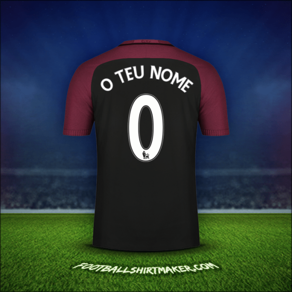 Camisola Manchester City 2016/17 Alternativa -  o teu nome - 0